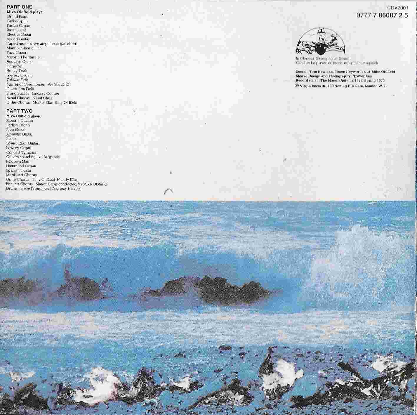 Middle of cover of CDV 2001